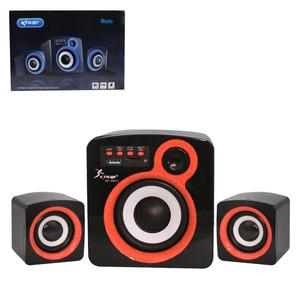 Caixa De Som 2.1 Subwoofer Com Bluetooth Fm Usb Sd Card E Cabo Auxiliar 16W Laranja Kp-6011 KP-6011 KNUP