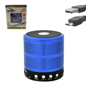 Caixa De Som Bluetooth USB Com SD Card P2 5W Azul Com ANATEL D-BH887 D-BH887 GRASEP