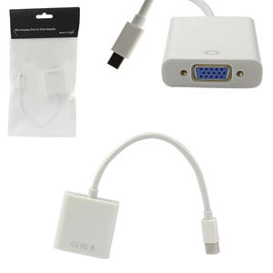 Conversor Mini DisplayPort Para Vga Fêmea 25 Centimetros Branco DISPLAYPORT GENERICO