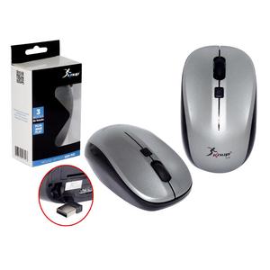 Mouse Óptico Sem Fio 1600 Dpi E 2,4 Ghz Cinza G18 KNUP