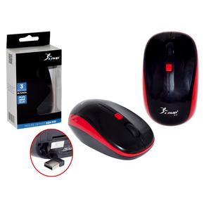 Mouse Óptico Sem Fio 1600 Dpi E 2,4 Ghz Vermelho G18 KNUP