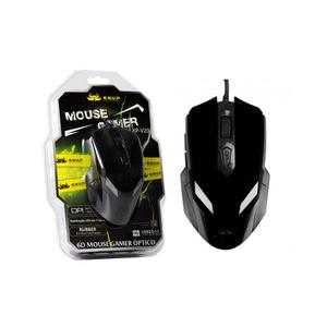 Mouse Óptico Gamer 2400 Dpi Com 6 Botões Kp-V20 Preto KP-V20 KNUP