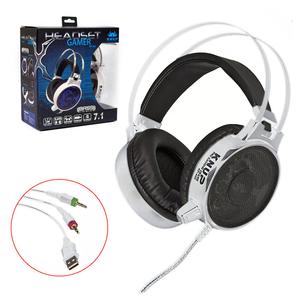 Headphone Gamer Com Microfone Headset Branco Kp-402 KP-402 KNUP