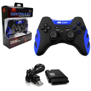 Controle Sem Fio 4 Em 1 Pc Ps1 Ps2 Ps3 Kp-4032 Azul KP-4032 KNUP