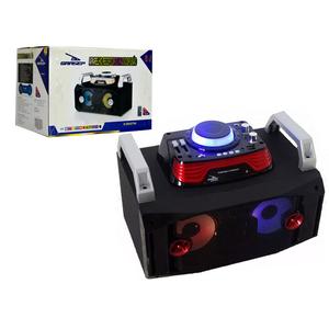 Caixa De Som Portátil Amplificada Dj Bluetooth Usb Sd Fm Mic Mp3 40W Rms D-BH2704 GRASEP