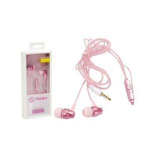 Fone De Ouvido Para Celular Com Microfone Rosa SH-117 SHINKA