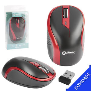 Mouse Wireless 10 Metros 1200 dpi Vermelho MO-sh-179 MO-sh-179 SHINKA