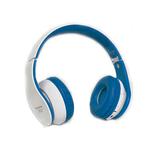 Headphone Bluetooth 3.0 Entrada De Sd Card Rádio Fm Mp3 Wma E Wav Azul E Branco Kp-362 KP-362 KNUP