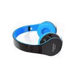 Headphone Bluetooth 3.0 Entrada De Sd Card Rádio Fm Mp3 Wma E Wav Azul E Preto Kp-362 KP-362 KNUP