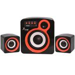 Caixa De Som 2.1 Subwoofer Com Bluetooth Fm Usb Sd Card E Cabo Auxiliar 16W Laranja Kp-6011 KP-6011 KNUP