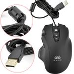 Mouse Gamer Usb Led 2400 Dpi 7 Botões Preto Kp-V31 KP-V31 KNUP