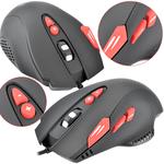 Mouse Gamer Usb Led 2400 Dpi 7 Botões Vermelho Kp-V31 KP-V31 KNUP