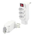 Adaptador De Tomada Bipolar Com 4 Tomadas Bivolt Inmetro XTRAD SL6011 XTRAD