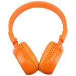 Headphone Com Entrada Sd Card Fm Stereo Radio Bluetooth Laranja Kp-347 KP-347 KNUP