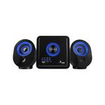 Caixa De Som 2.1 Subwoofer Com Bluetooth Fm Usb Sd Card E Cabo Auxiliar 16W Azul Kp-6012 KP-6012 KNUP