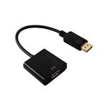 Conversor Displayport Para HDMI Fêmea 23 Centímetros Preto LOTUS LT-222 LT-222 LOTUS