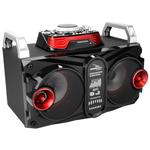 Caixa De Som Bluetooth Amplificada Sub Dj Usb Sd Fm Mic 40W Rms Preto D-BH2705 GRASEP