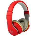 Headphone Bluetooth Fm E Cartão Sd Dobravel Vermelho KP-409 KNUP