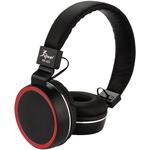 Headphone Com Microfone P2 Dobravel Preto e Vermelho KNUP KP-421 KP-421 KNUP