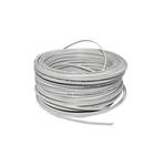 Cabo Trançado Coaxial Bipolar Para Cftv 75 Ohms 4Mm Flexivél 100 Metros Branco CFTV 100MT CONNECT CABOS