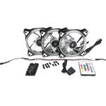 Kit 3 Cooler Led 120Mm RGB Com 1 Fita Led E Controle DX-123L DX-123L DEX