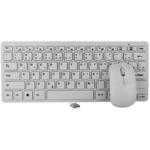 Teclado E Mouse Wireless 2.4 10 Metros Teclas Baixas Branco KIT TECLADO E MOUSE GENERICO