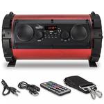 Caixa de Som Portatil Bluetooth Fm Sd Usb Grasep Vermelho D-p5 D-P5 GRASEP