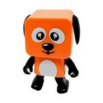 Caixa de Som Mini Cachorro dança Bluetooth Laranja cachorro GENERICO