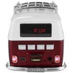 Caixa De Som Kombi 3W Usb Mp3 Fm Sd Card Vermelho WS-266 WS-266 XTRAD