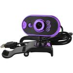 Web Cam Para Pc 16Mb Com Microfone Led Roxo N-100MV - OEM N-100MV INFOKIT