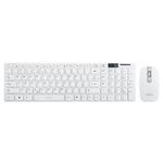 Kit Teclado E Mouse Wireless Branco EXBOM BK-S1000 BK-S1000F EXBOM