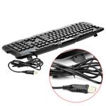 Teclado Gamer Led Multimídia Usb Abnt2 Bk-G35 (Sem Embalagem) BK-G35 EXBOM