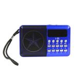 Mini Radio FM USB 3W SD Card Azul J-31A J-31 ALTOMEX