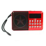 Mini Radio FM USB 3W SD Card Vermelho J-31A J-31 ALTOMEX