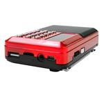 Mini Radio FM USB 3W SD Card Vermelho J-31A J-31 ALTOMEX