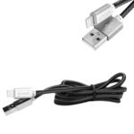 Cabo USB Lightning Para iPhone 2A 1 Metro em Nylon Prata PMCELL CB-21 CB-21 PMCELL