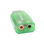 Adaptador Placa De Som 5.1 USB 2.0 Com Entrada P2 Fone e Microfone Verde SOM AC3 GENERICO