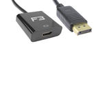 Conversor Displayport Para HDMI Fêmea 23 Centímetros Preto SU-282 GENERICO